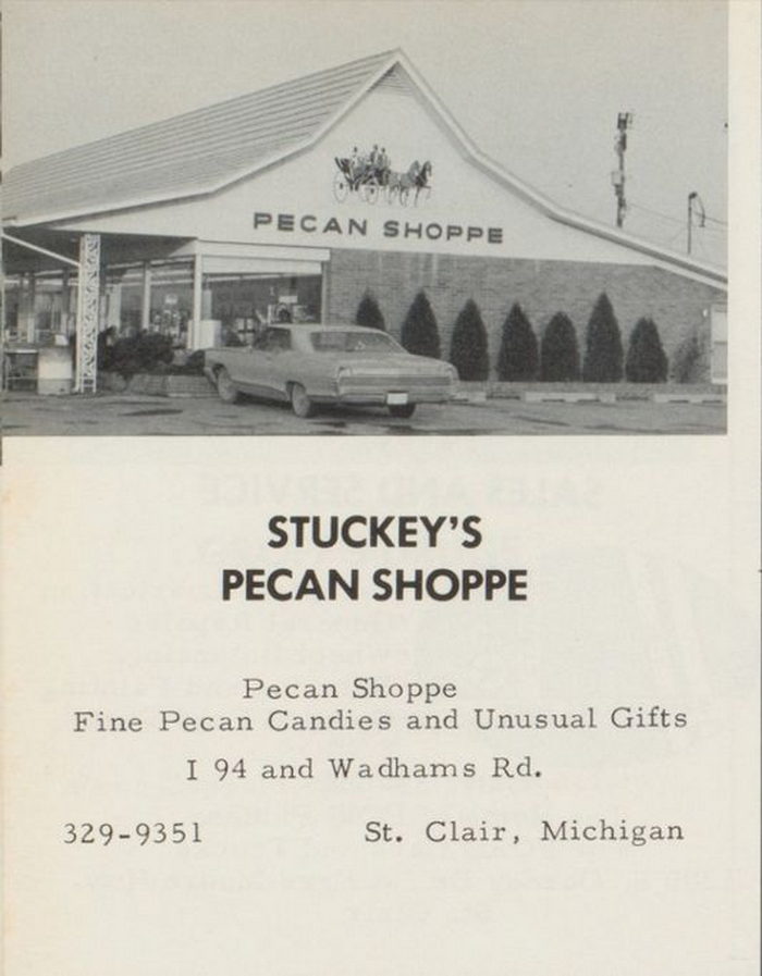 Stuckeys - 1973 St Clair High School Yearbook Ad (newer photo)